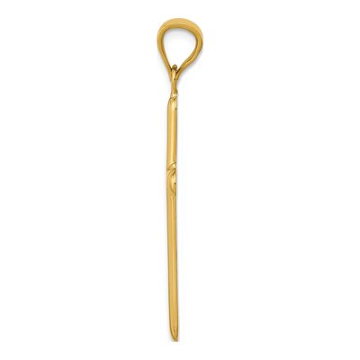 14K Yellow Gold Cross Pendant – view 3