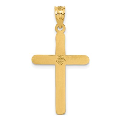 14K Yellow Gold Cross Pendant – view 4