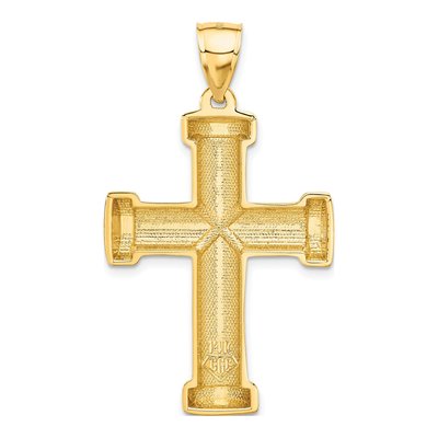 14K Yellow Gold Latin Cross Pendant – view 4