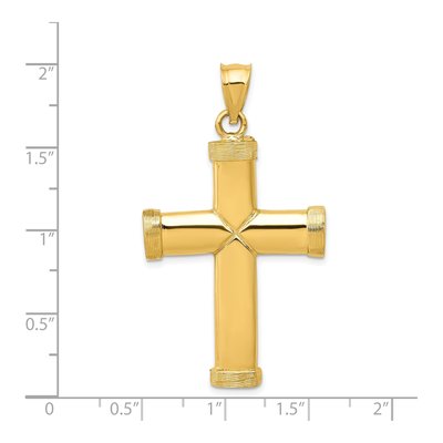 14K Yellow Gold Latin Cross Pendant – view 5