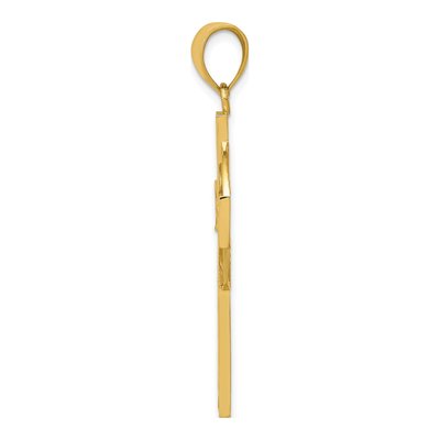 14K Yellow Gold Celtic Cross Pendant – view 3