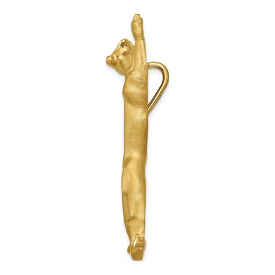 14K Yellow Gold Panther Omega Slide Pendant – view 3