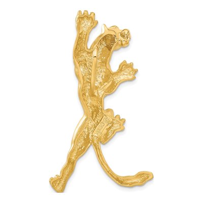 14K Yellow Gold Panther Omega Slide Pendant – view 4