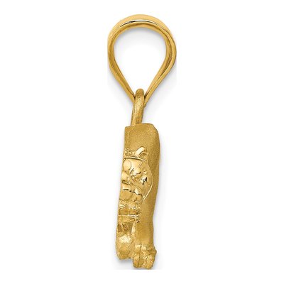 14K Yellow Gold Panther Pendant – view 3