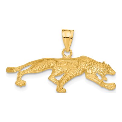 14K Yellow Gold Panther Pendant – view 4
