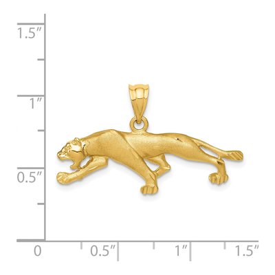 14K Yellow Gold Panther Pendant – view 5