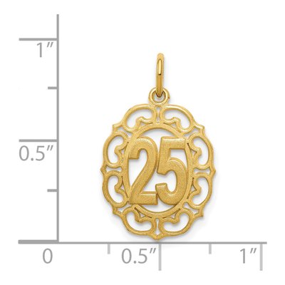 14K Yellow Gold Oval Pendant – view 5