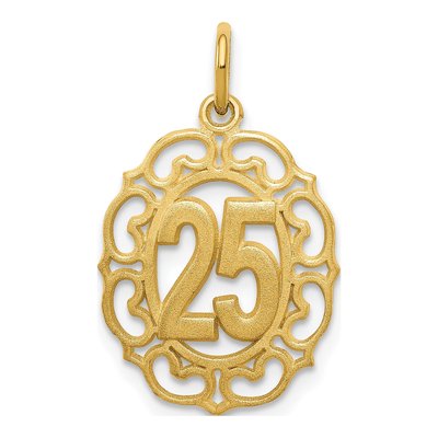 14K Yellow Gold Oval Pendant