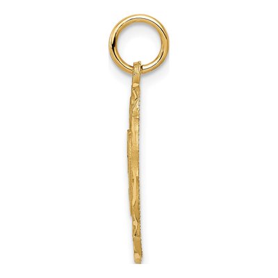 14K Yellow Gold Oval ' Pendant – view 3