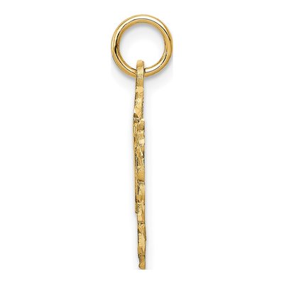 14K Yellow Gold Heart Pendant – view 3