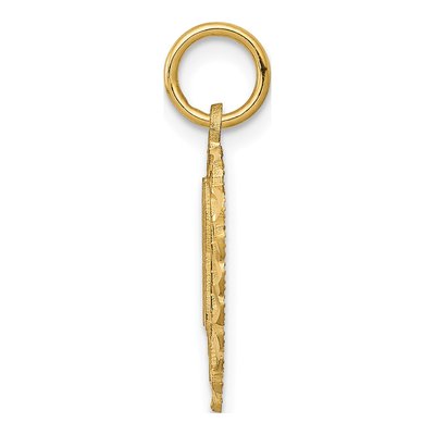 14K Yellow Gold Heart Pendant – view 3