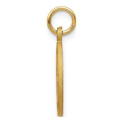 14K Yellow Gold Circle Pendant – view 3
