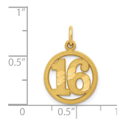 14K Yellow Gold Circle Pendant – view 5