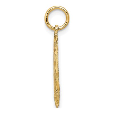 14K Yellow Gold Oval Pendant – view 3
