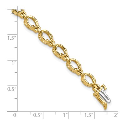 14K Yellow Gold Tennis Bracelet – view 5