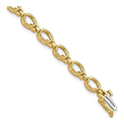 14K Yellow Gold Tennis Bracelet