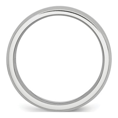 Cobalt 6mm Beveled Wedding Band – view 4