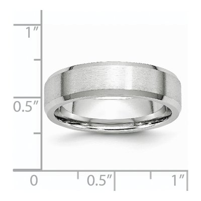 Cobalt 6mm Beveled Wedding Band – view 8