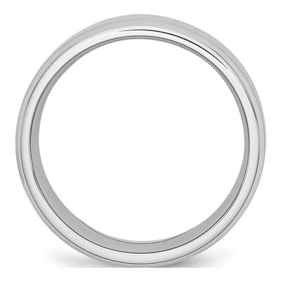 Cobalt 8mm Beveled Wedding Band – view 4