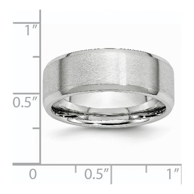 Cobalt 8mm Beveled Wedding Band – view 8