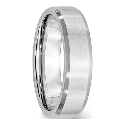 Cobalt 6mm Beveled Wedding Band – view 6
