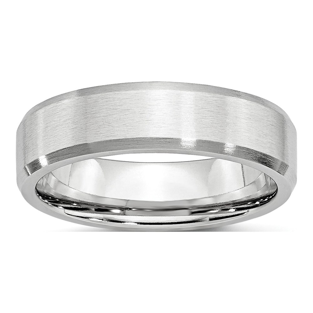 Cobalt 6mm Beveled Wedding Band