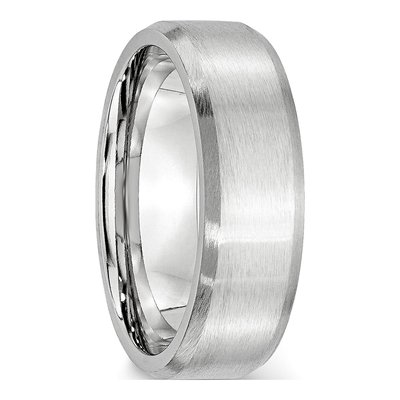 Cobalt 7mm Beveled Wedding Band – view 6