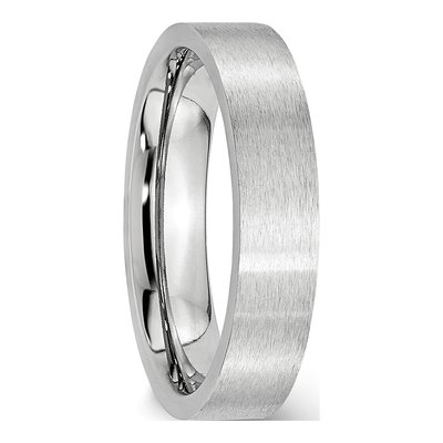 Cobalt 5mm Flat Wedding Band – view 6