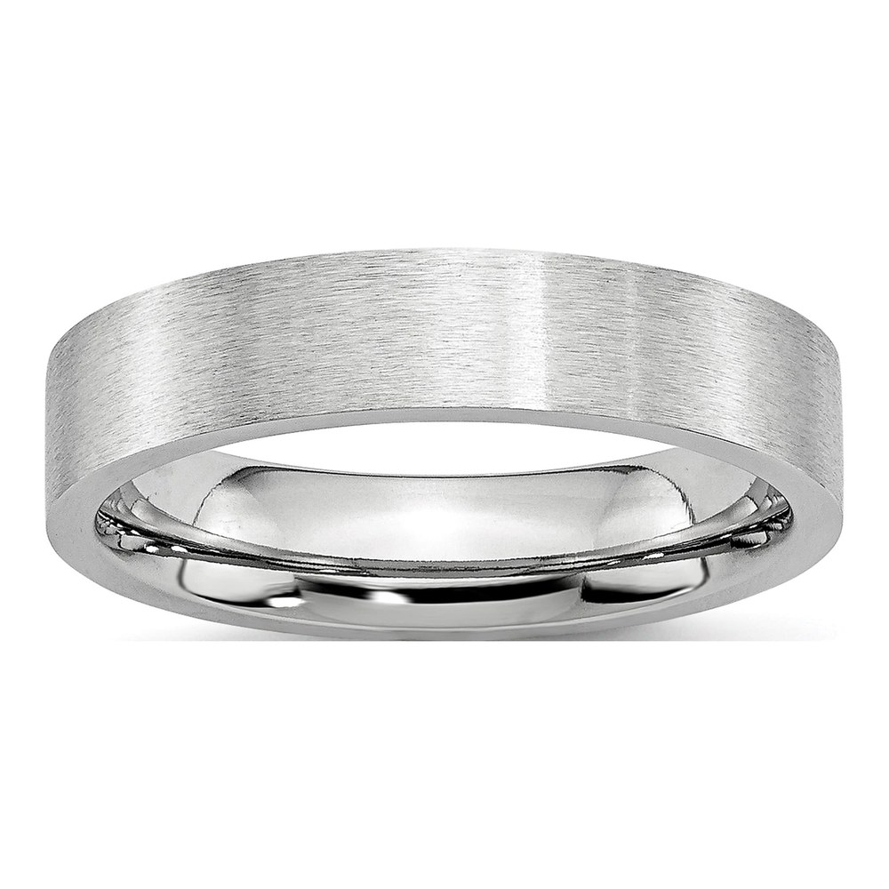Cobalt 5mm Flat Wedding Band