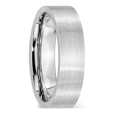 Cobalt 6mm Flat Wedding Band – view 6