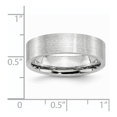 Cobalt 6mm Flat Wedding Band – view 8