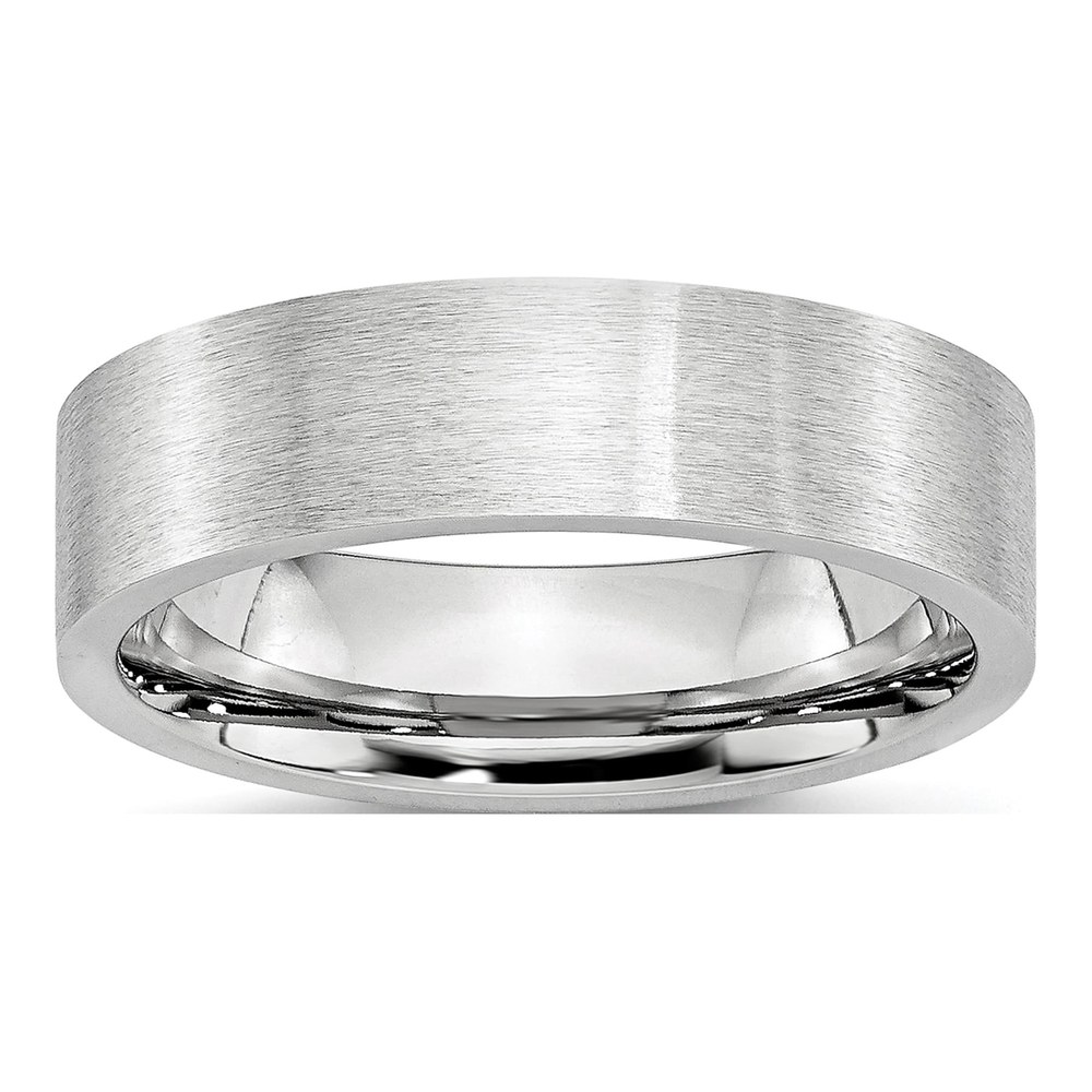 Cobalt 6mm Flat Wedding Band