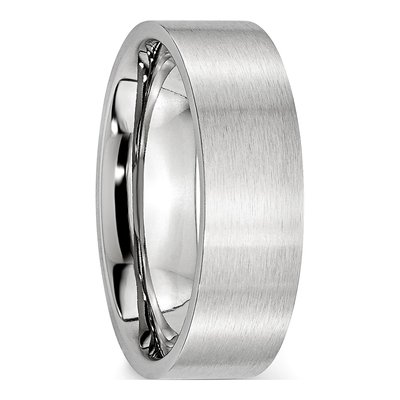 Cobalt 7mm Flat Wedding Band – view 6