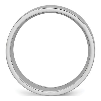 Cobalt 8mm Flat Wedding Band – view 4