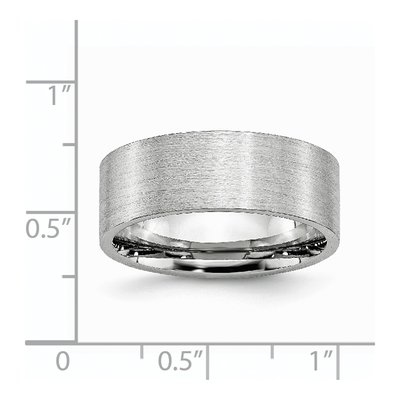Cobalt 8mm Flat Wedding Band – view 8