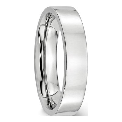 Cobalt 5mm Flat Wedding Band – view 6