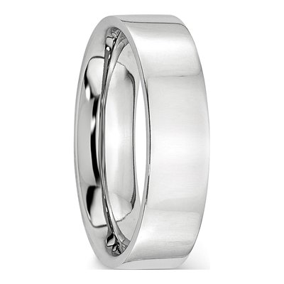 Cobalt 6mm Flat Wedding Band – view 6