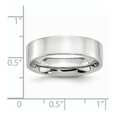 Cobalt 6mm Flat Wedding Band – view 8