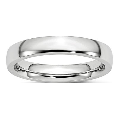 Cobalt 4mm Half Round Wedding Band