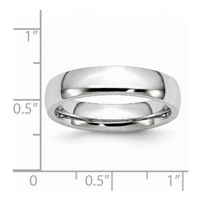 Cobalt 5mm Half Round Wedding Band – view 8