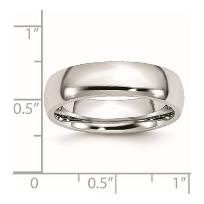 Cobalt 6mm Half Round Wedding Band – view 8