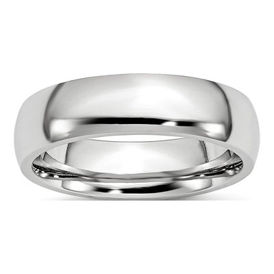 Cobalt 6mm Half Round Wedding Band