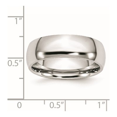 Cobalt 7mm Half Round Wedding Band – view 8