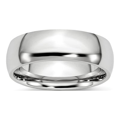 Cobalt 7mm Half Round Wedding Band