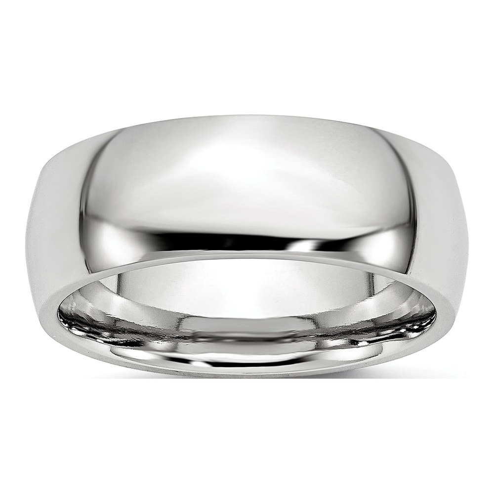 Cobalt 8mm Half Round Wedding Band