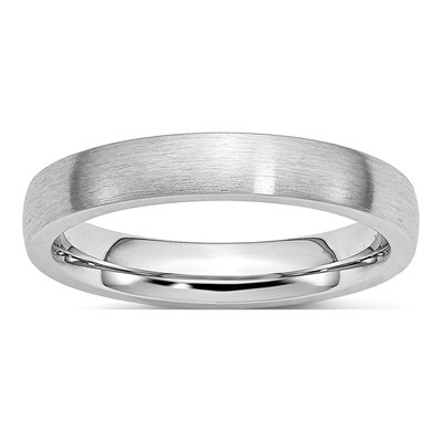 Cobalt 4mm Half Round Wedding Band