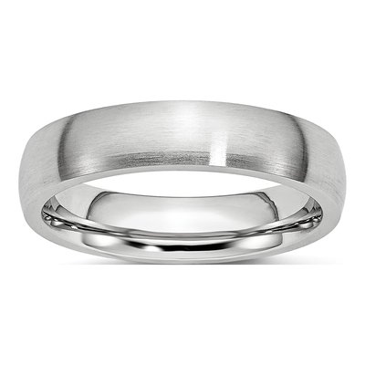 Cobalt 5mm Half Round Wedding Band