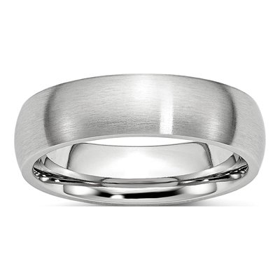 Cobalt 6mm Half Round Wedding Band