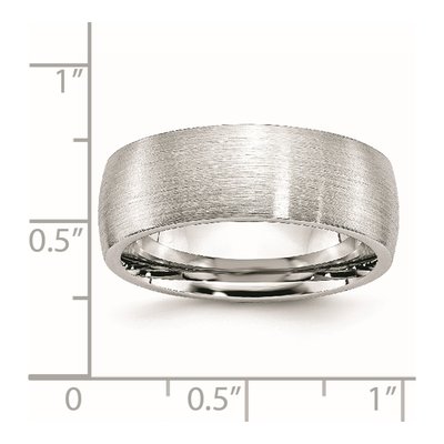 Cobalt 8mm Half Round Wedding Band – view 8