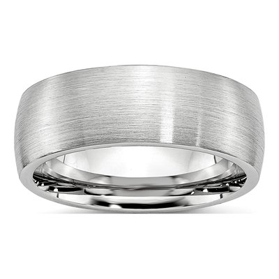 Cobalt 8mm Half Round Wedding Band